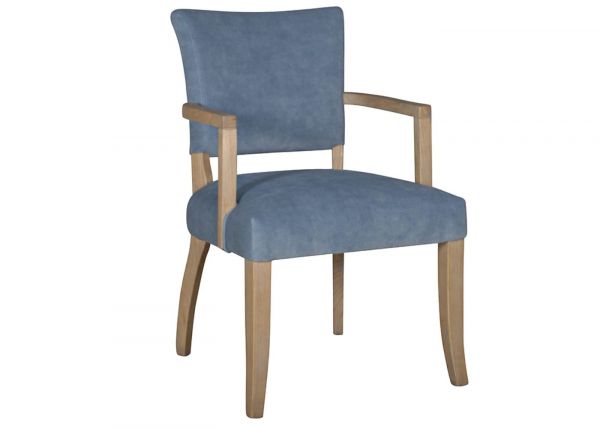 Duke Blue Velvet Arm Chair by Vida Living