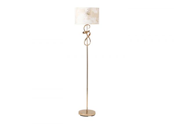 159cm Gold Swirl Floor Lamp with Gold Shade by CIMC