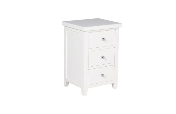 Ferndale All-White 3-Drawer Bedside Table by Vida Living