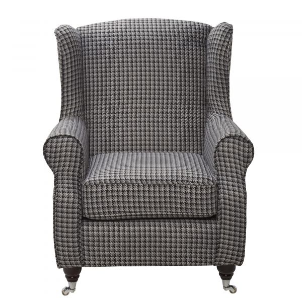 Barcelona Grampian Seal Grey Wing Chair by Red Rose