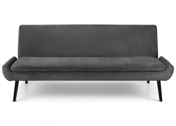 Gaudi Grey Velvet Sofabed by Julian Bowen Front