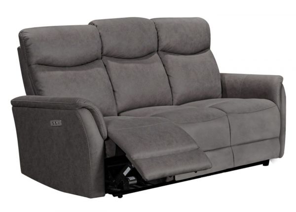 Mortimer Electric Reclining 3 Seater in Grey by Vida Living