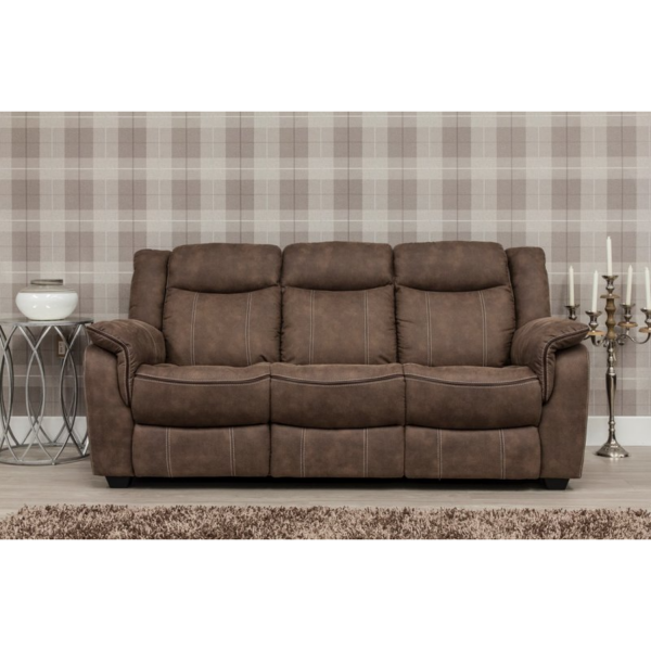 Brooklyn Hazel Fabric 3-Seater Sofa by SofaHouse Front