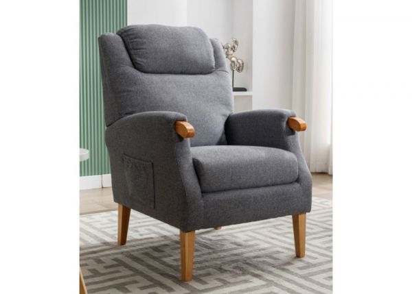 Lisbon Grey Fireside Chair by Annaghmore