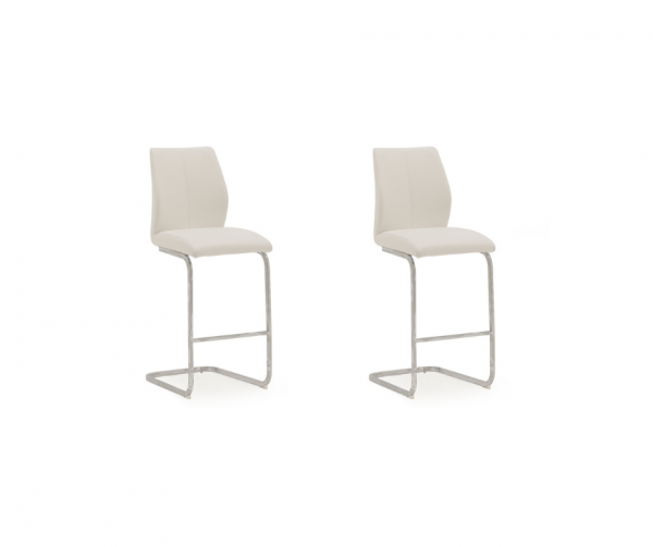 Pair of Elis White Bar Chairs by Vida Living