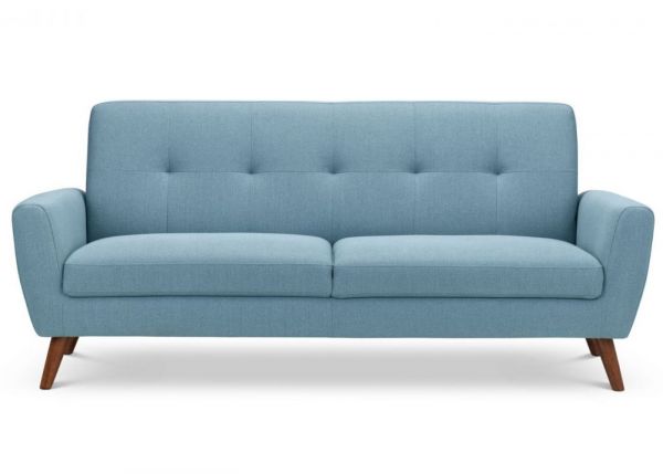 Monza Blue Compact Retro 3 Seater Sofa by Julian Bowen