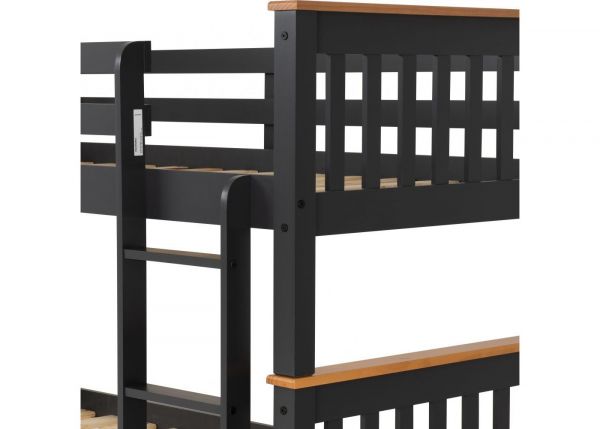 Neptune Grey/Oak 3' Bunk Bed by Wholesale Beds End