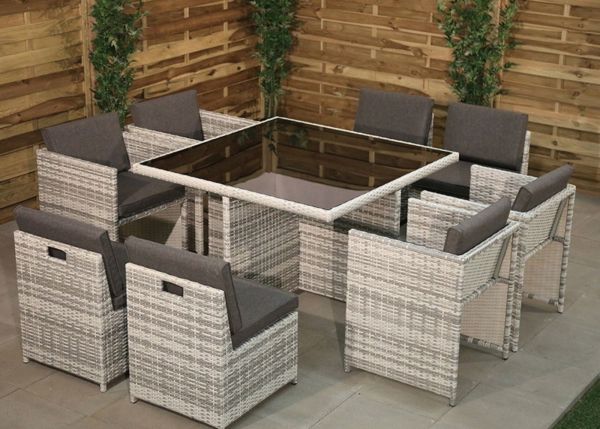 Nevada 8 Seater Cube Set by Mercer Leisure