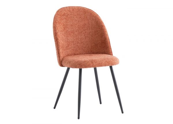 Ranzo Dining Chair in Rust Angle