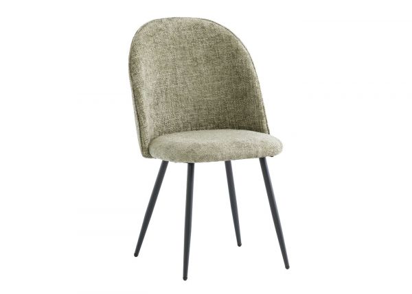 Ranzo Dining Chair in Olive Green Angle