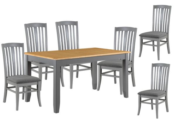 Rossmore 1.6m Extending Dining Table & 4 Chairs Set