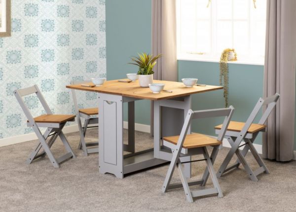 Santos Grey Butterfly Dining Set by Wholesale Beds Room Image