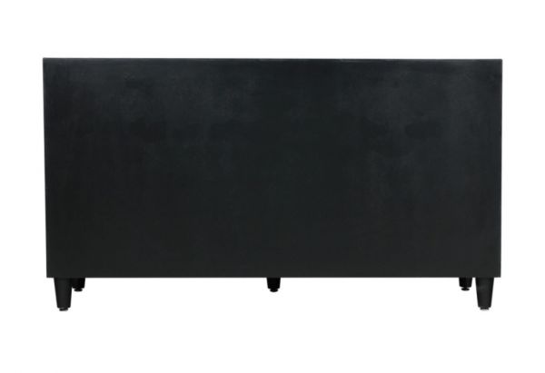 Solano Black 3 Drawer 3 Door Sideboard