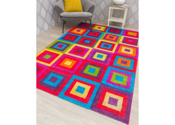 Candy Squares Rug Range by Home Trends