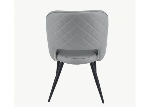 Sutton Light Grey PU Dining Chair by Balmoral Back