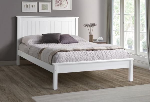 Taurus White Bedframe with Low Footend Range by Limelight