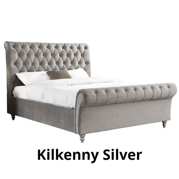 Kilkenny Silver 4ft6 Double Bedframe by GIE 