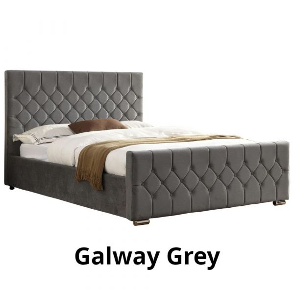 Galway Grey 4ft6 Double Bedrame by GIE